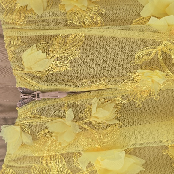 Helsi Athene Yellow Strapless Floral Dress - Picture 13 of 13